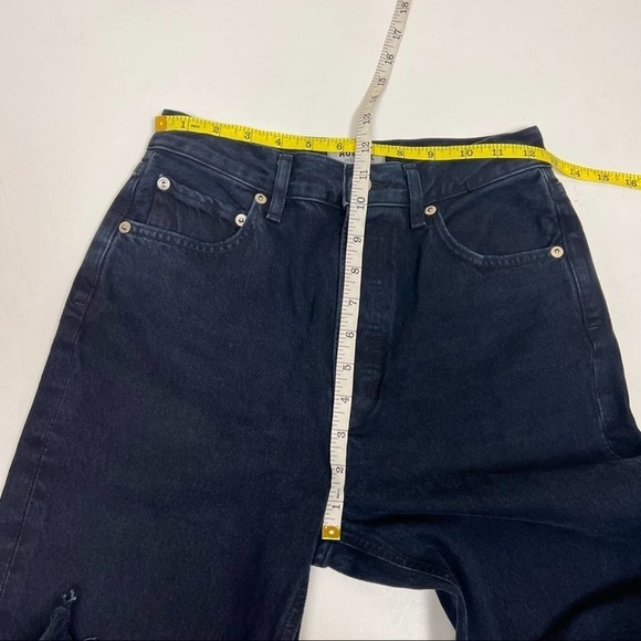 Agolde Remy High Rise Straight Jeans in Caution Wash Size 25 - Picture 8 of 14